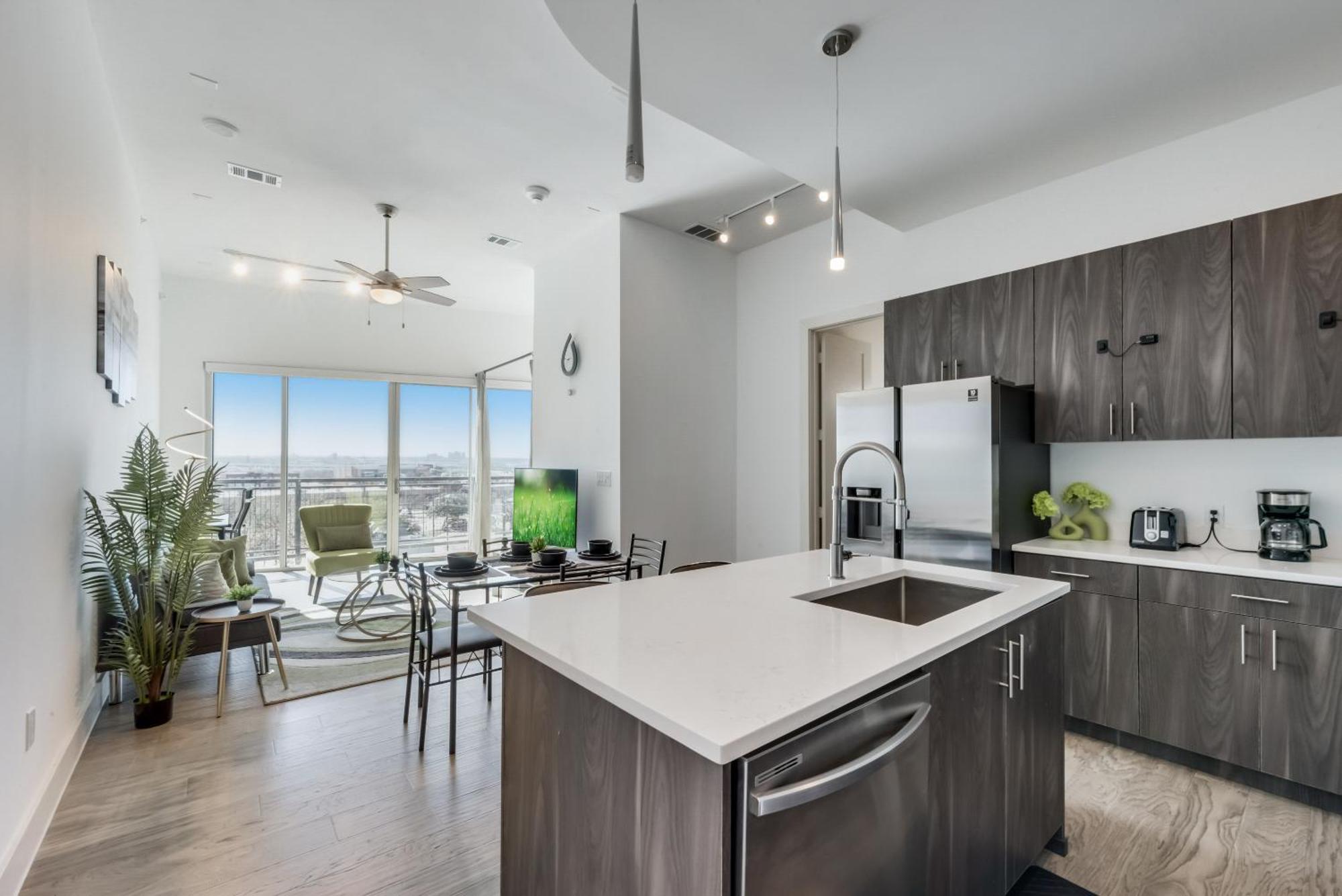 Snazzy Loft Style 2Br I Gym I Parking I Workspace Dallas Extérieur photo